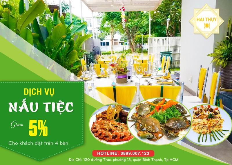 Khó có thể “chối từ” những điều tốt nhất với dịch vụ nấu tiệc Hai Thụy Catering